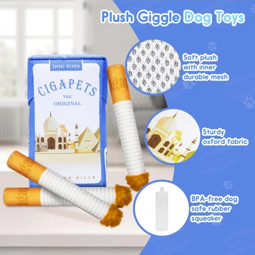 Homrich Csikorgó Plüss Kutyajáték, Rágásálló Intelligencia Játék Kölyköknek és Felnőtt Kutyáknak