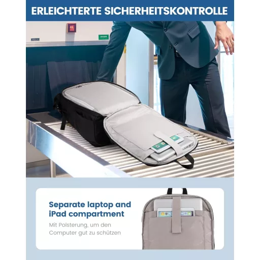 Rucsac LOVEVOOK Rolltop pentru Laptop de 17 Inch - Impermeabil, Unisex, Voluminos, pentru Școală, Facultate, Călătorii și Ciclism - Negru