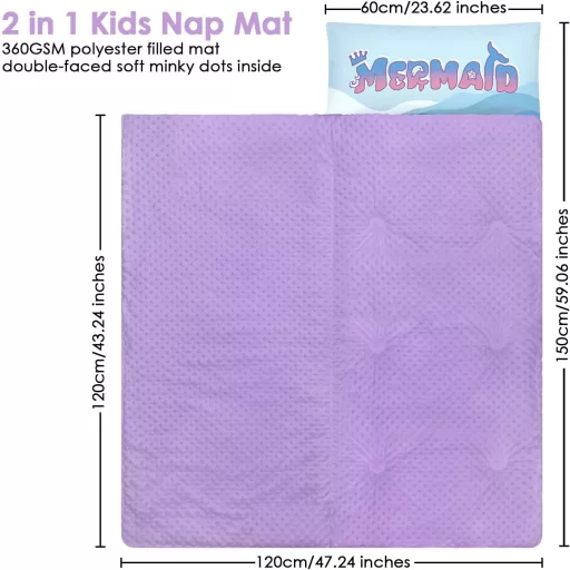 Decalsweet Gyerek Hálózsák Dupla Cipzárral 150x60cm Párnával
