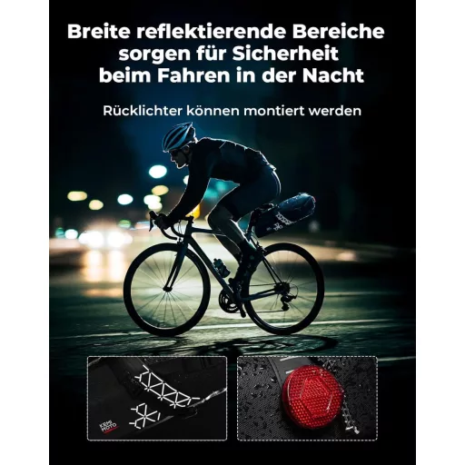 KEMIMOTO 11L vízálló nyeregcsomag kerékpárhoz, MTB és E-bike nyereg táska