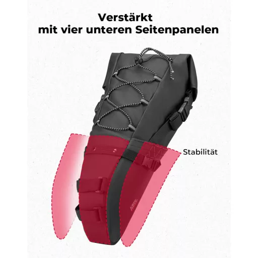 KEMIMOTO 11L vízálló nyeregcsomag kerékpárhoz, MTB és E-bike nyereg táska