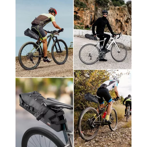 KEMIMOTO 11L vízálló nyeregcsomag kerékpárhoz, MTB és E-bike nyereg táska