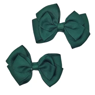   Genérico Zöld Hajcsat Lányoknak - 2 db Masnis Aligátor Csipesz Gyerekeknek, Műselyem Hajdísz Tinédzsereknek, 10x7,5 cm