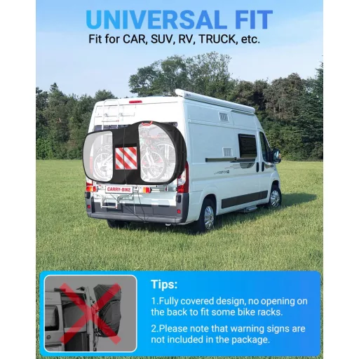 SUPAREE Husă transport biciclete pentru 3 biciclete, 420D Oxford impermeabil, pentru portbagaj spate.