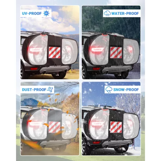 SUPAREE Husă transport biciclete pentru 3 biciclete, 420D Oxford impermeabil, pentru portbagaj spate.