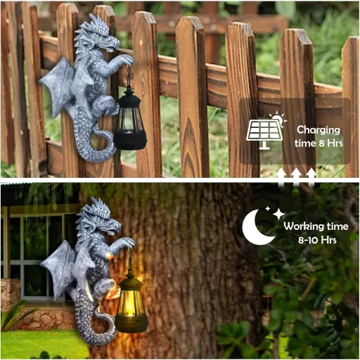 lifemet 3D Sárkány Figura - Kínai Zodiákus Dekoráció Otthonra, Íróasztalra, Ablakpárkányra - Férfi Születésnapi Ajándék Sárkány Szobor