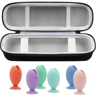   Cestovné puzdro na elektrickú zubnú kefku Duronge, pre 6 hlavíc, kompatibilné s Oral-B/Philips Sonicare