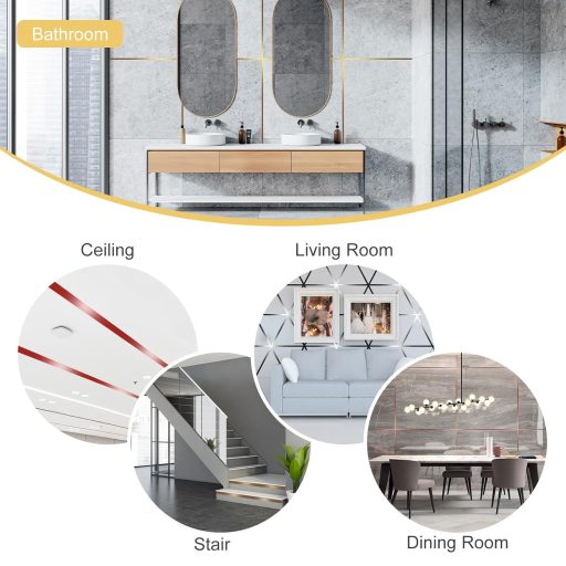 PATIKIL 50mm x 50m Öntapadós Fém Dekorációs Szalag Matt Arany Vízálló Falra Ajtóra