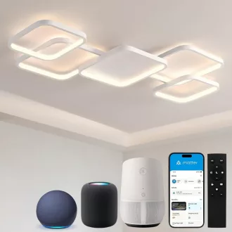   Plafonieră LED BAYHT 56W, intensitate reglabilă, 3000-6500K, aplicație eWeLink