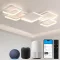 Plafonieră LED BAYHT 56W, intensitate reglabilă, 3000-6500K, aplicație eWeLink