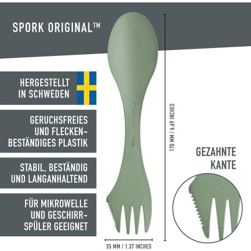 Light My Fire Spork Original 3az1-ben evőeszköz kempingezéshez BPA mentes