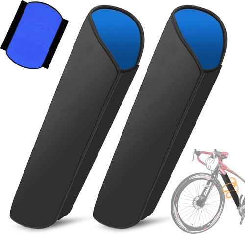 MHYMX Elektromos Kerékpár Akkumulátorvédő Huzat - 2db Vízálló Neoprén Védőborítás 28-45cm Keretre, Kék, Hőszigetelő E-Bike Kiegészítő