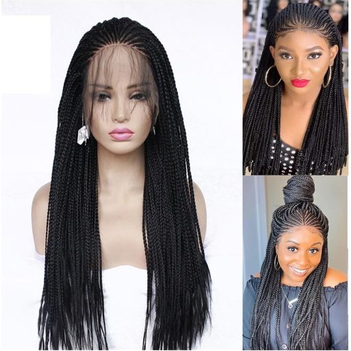 Shangxiu Box Braid Lace Paróka Női Szintetikus Fonott Haj Baby Hair