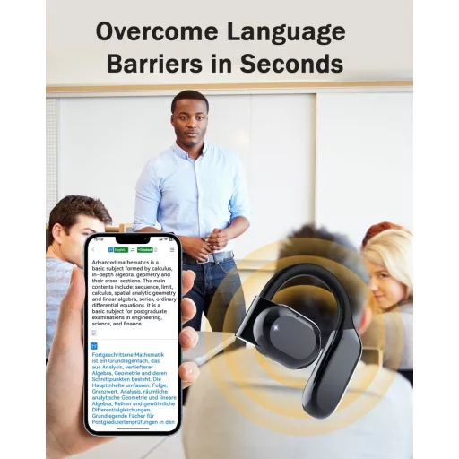 ANSTEN Căști de traducere în timp real, 134 de limbi, traducere Bluetooth