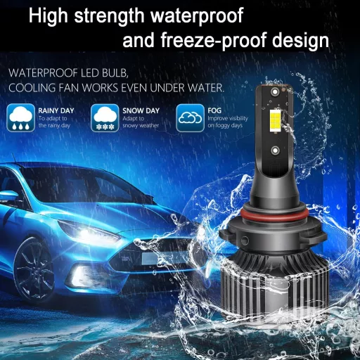 Bec LED RATSTONE H8, luminozitate 330%, 6000K Alb, Lămpi Auto, 2 bucăți