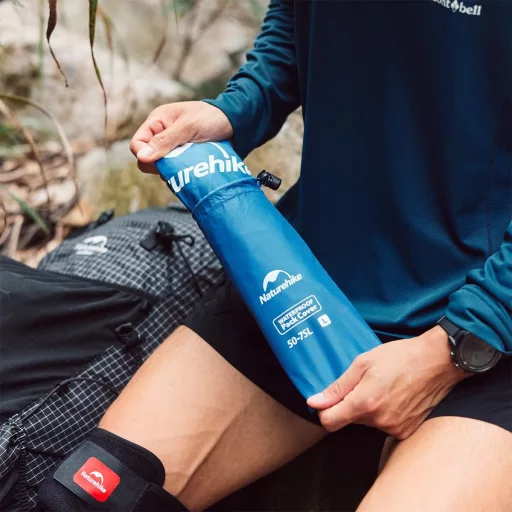 Naturehike vízálló hátizsák esővédő nylon ponyva túrázáshoz kerékpározáshoz