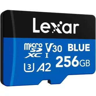  Lexar Blue 256GB Micro SD kártya 160MB/s, UHS-I, Class 10, U3, V30, 4K videó