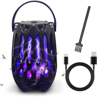   Oneshlee 1200V elektromos szúnyogcsapda UV lámpa 30m² fekete