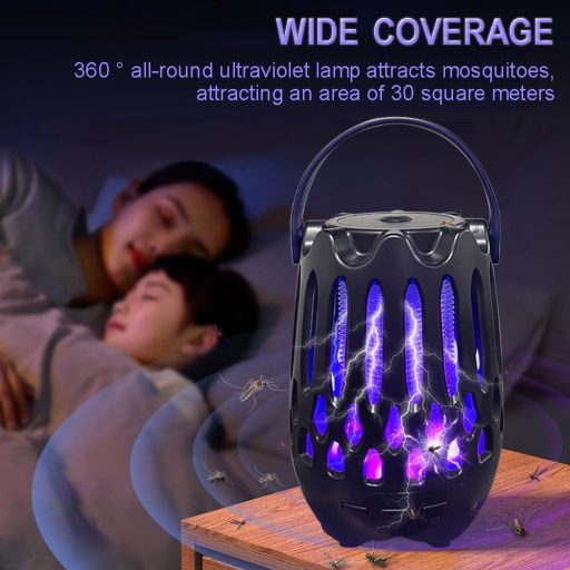 Oneshlee 1200V elektromos szúnyogcsapda UV lámpa 30m² fekete