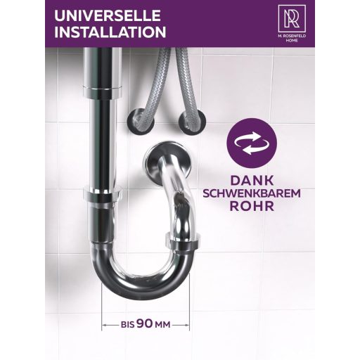 M. ROSENFELD HOME Inox sifon 1 1/4" Podesiv po visini 85-110mm Kupaonska odvodna cijev