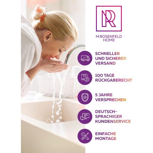 M. ROSENFELD HOME Designer Siphon 130-230 mm Merülőcsővel, 1¼ Colos Fürdőszobai Sifon Tisztítónyílással