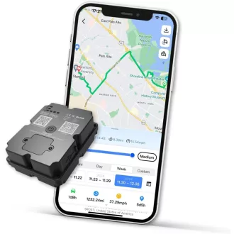   Tracker GPS Wanwaytech cu baterie de 90 de zile, dispozitiv magnetic de urmărire auto, monitorizare rută și viteză