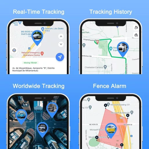 Tracker GPS Wanwaytech cu baterie de 90 de zile, dispozitiv magnetic de urmărire auto, monitorizare rută și viteză
