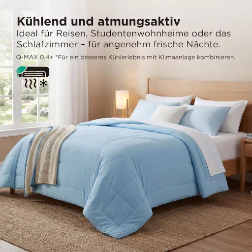 BEDSURE Hűtő Paplan 220x200 cm Légáteresztő Könnyű Izzadásmentes Kék