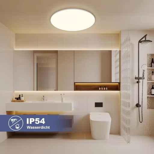 ONDTA LED stropna svjetiljka s mogućnošću prigušivanja 45W, 2700-6500K s daljinskim upravljačem, IP54