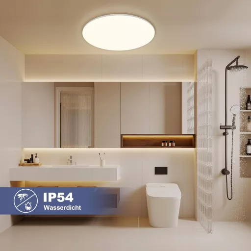 ONDTA LED Mennyezeti Lámpa Dimmelhető 45W, 2700-6500K Távirányítóval, IP54