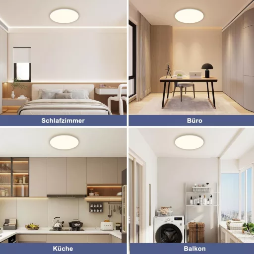 ONDTA LED Mennyezeti Lámpa Dimmelhető 45W, 2700-6500K Távirányítóval, IP54