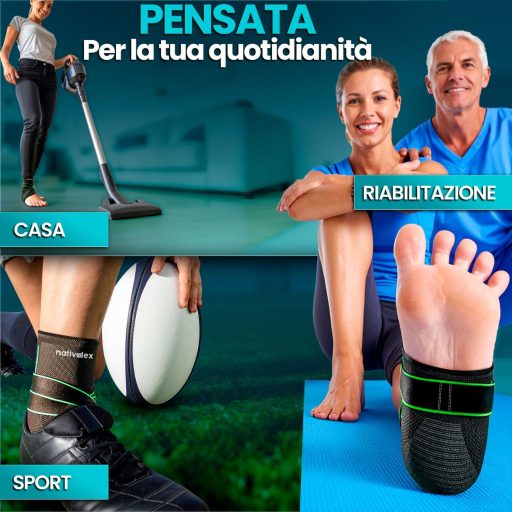 Suport Stabilizator pentru Glezna NativoDex, Ajustabil, pentru Sport și Protecție împotriva Accidentărilor