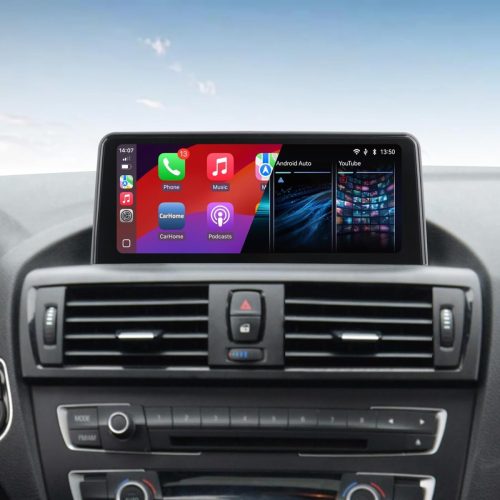 Unitate radio auto YZKONG pentru BMW Seria 1/2/3/4 (F20-F36, 2013-2016) - Ecran tactil IPS de 10,25", CarPlay wireless, Android Auto, sistem NBT