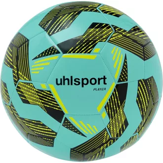   Minge de fotbal uhlsport Player pentru meciuri și antrenamente profesionale - 5, Verde/Negru/Galben Fluo