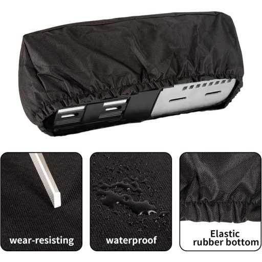 CFHOOAY Elektromos Kerékpár Akkumulátor Védőtok - Vízálló PVC Hailong Akkumulátorvédő Huzat, 40x13x14 cm, Fekete