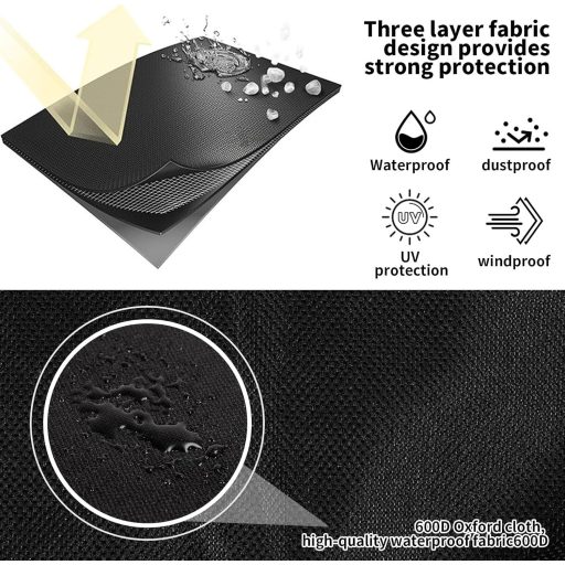 CFHOOAY Elektromos Kerékpár Akkumulátor Védőtok - Vízálló PVC Hailong Akkumulátorvédő Huzat, 40x13x14 cm, Fekete