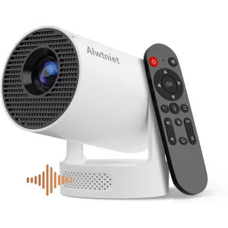   Alwtniet Mini Projektor 4K Wi-Fi 6 Bluetooth 5.4 Hordozható Otthoni Kültéri