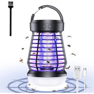   Capcană electrică pentru insecte AOOWU cu UV LED pentru țânțari și muște, 2000V