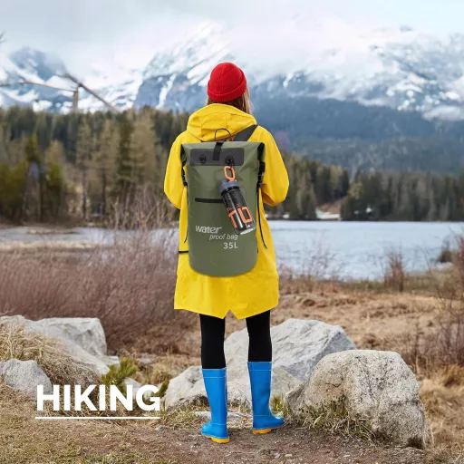 WELDUN 35L/50L vízálló rolltop hátizsák IPX8 telefontokkal kajak kenu camping túrázáshoz