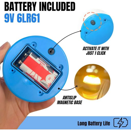 MAGIC SELECT 4 ks výstražných svetiel s certifikáciou DGT pre autá a motocykle s magnetickou základňou a 9V batériou