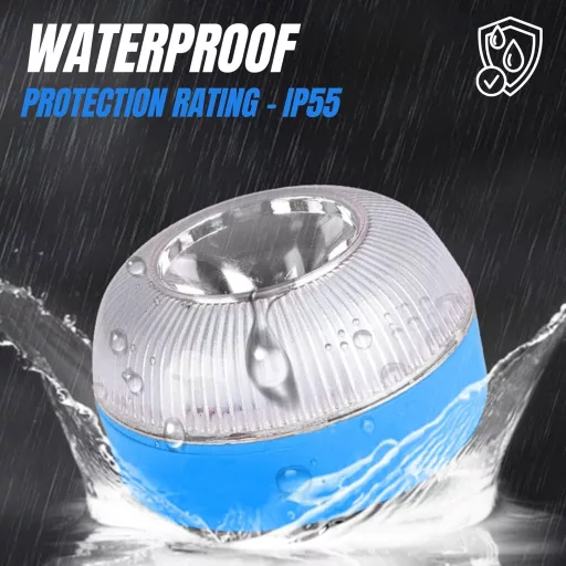 MAGIC SELECT 4 bucăți Lămpi de Avertizare cu Omologare DGT pentru Mașină Motocicletă Trafic cu Bază Magnetică cu Baterie 9V