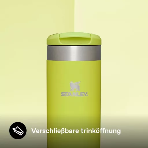 STANLEY Aerolight Transit 0,47L Termikus Utazó Bögre Sárga - 6 Óra Hőtartás, Autópoháradapter - 0.47 L, Electric Yellow