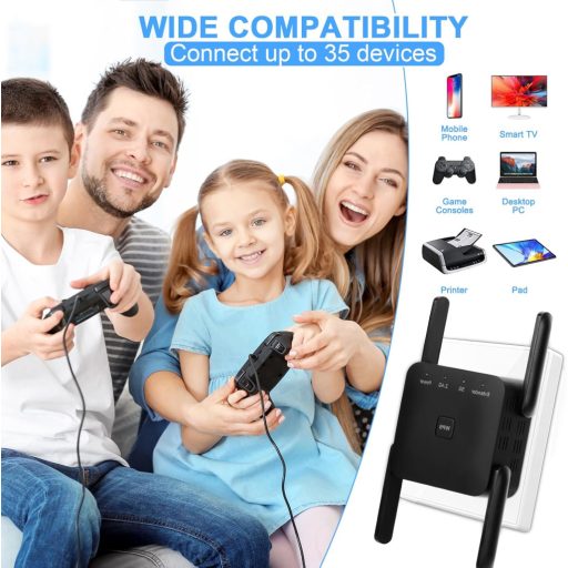 Amplificator WiFi Aenxwa 1200Mbps Dual Band 2.4GHz 5GHz cu 4 antene