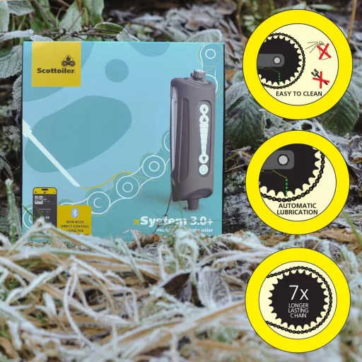 Scottoiler xSystem 3.0+ Elektronikus Lánckenő Bluetooth Vezérléssel Biodegradábilis Olajjal