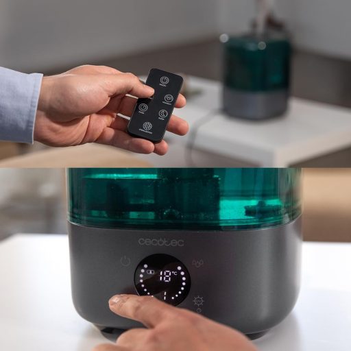 Cecotec Breezecare 2900 okos párásító távirányítóval, 4,5L tartály, érintőképernyő, 8 órás időzítő