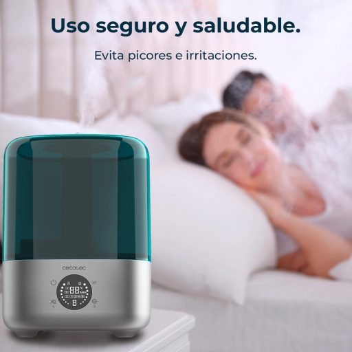 Cecotec Breezecare 2900 okos párásító távirányítóval, 4,5L tartály, érintőképernyő, 8 órás időzítő