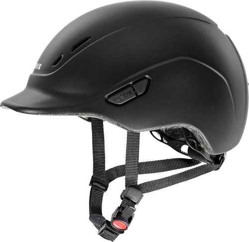 Uvex Kidoxx Cască de călărie ușoară pentru copii - Mărime ajustabilă 49-54 cm 3XS-XS - Ventilație optimă - Negru Mat