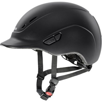   Uvex Kidoxx Ľahká Detská Jazdecká Prilba - Nastaviteľná Veľkosť 49-54 cm 3XS-XS - Optimálna Ventilácia - Matná Čierna