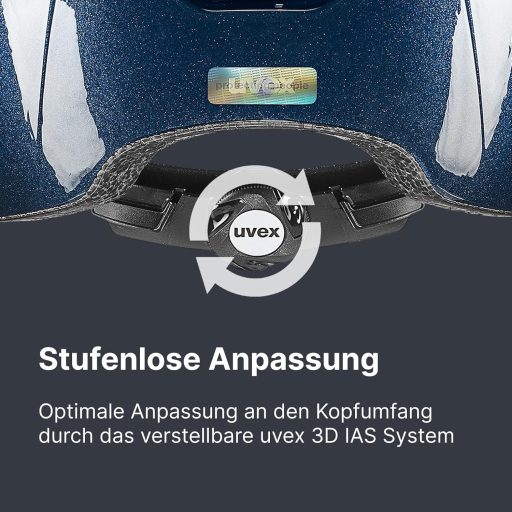 Uvex Kidoxx Detská jazdecká prilba - ľahká nastaviteľná prilba - optimálne vetranie - lesklá modrá - 49-54 cm