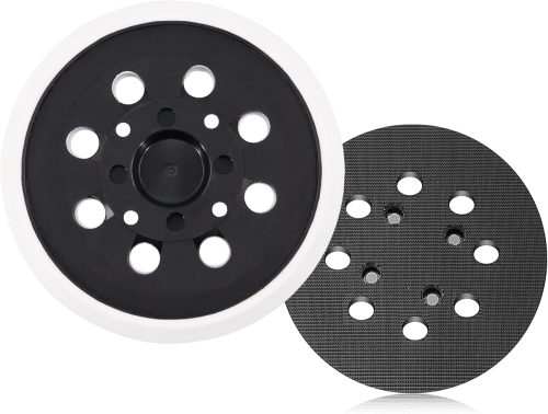 HOTCKB Tépőzáras Csiszolótányér 125mm 8 Lyukú - Bosch PEX 300/400 AE Excentercsiszolóhoz Kompatibilis Csiszolókorong Alátét